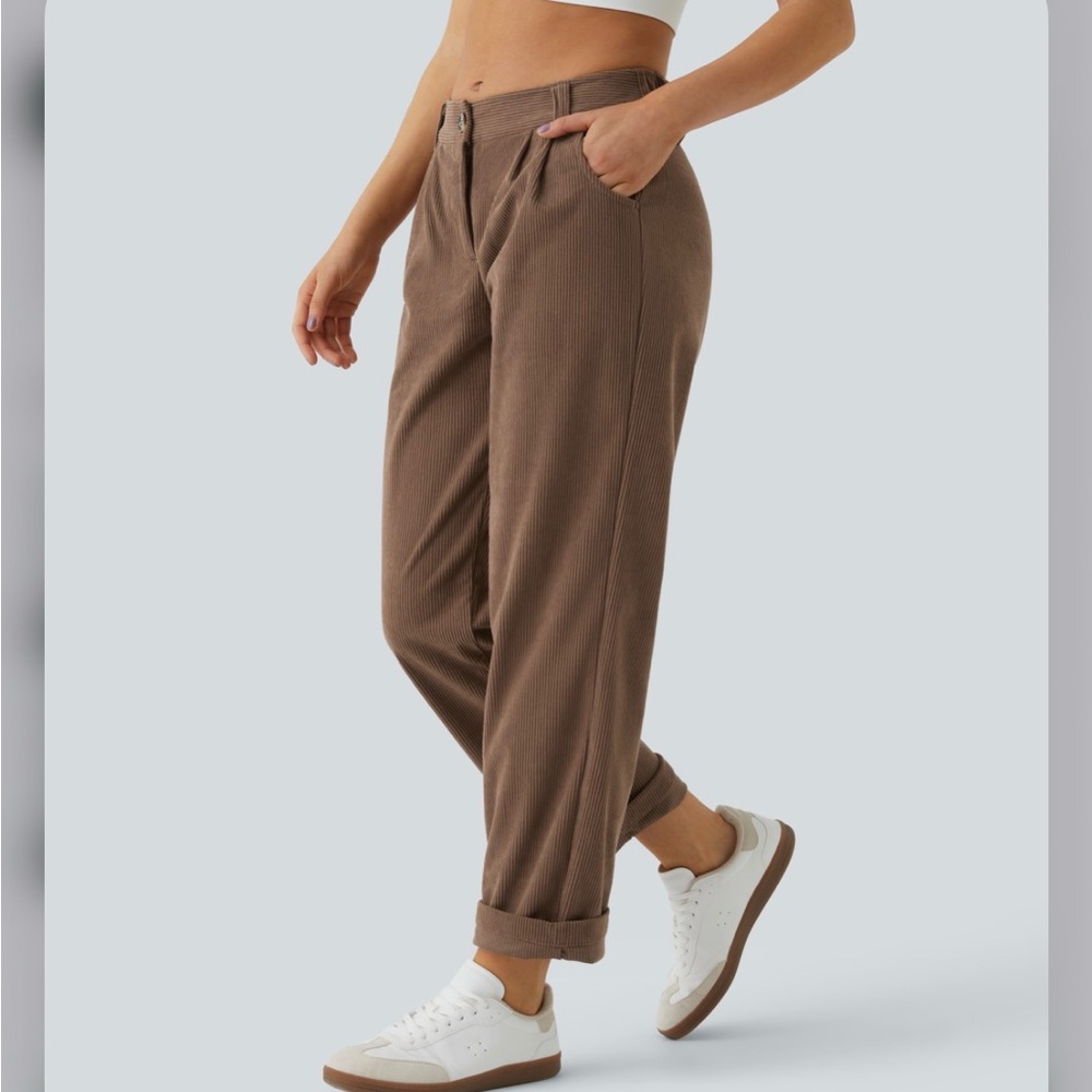 Halara Courderoy Brown Women's Casual Pants